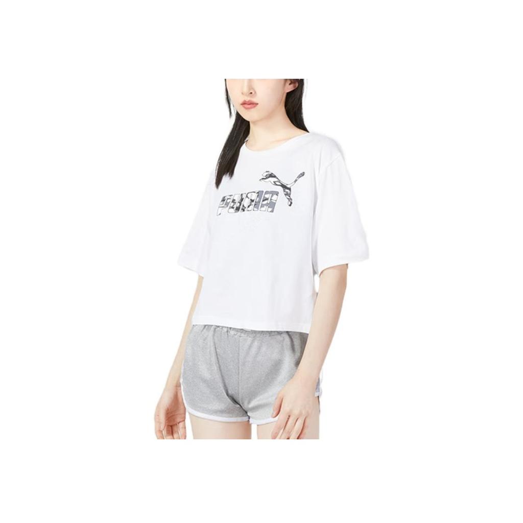 Nowe koszulki PUMA damskie białe 677133-02