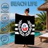 FC Hansa Rostock Wappen Design Strandtuch, Schnelltrocknend, Pflegeleicht, Geeignet für Fitness und Strandurlaub, Sport-Essential