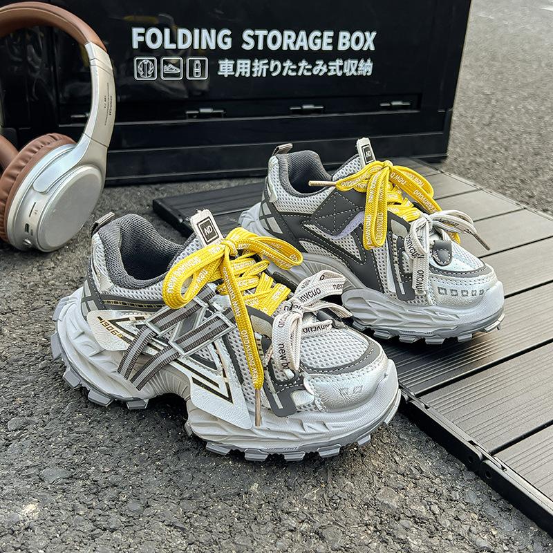 

Детская спортивная обувь Мальчиковые баскетбольные кроссовки Осень 2025 Новые дышащие сетчатые кроссовки Универсальные кроссовки на мягкой подошве для детей среднего и старшего возраста 33 yards inner length 20.0 cm серый