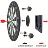 Quick Install Dart Board Wall Mount Bracket Dart Board Display Stand Kit  Games Wall Garage