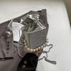 High-end small bag women's 2025 new casual chain bag fashionable and simple shoulder bag pearl messenger bag