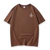 Men Summer Loose Short Sleeve Letter Printed Pullover Brathable Cotton T-shirt