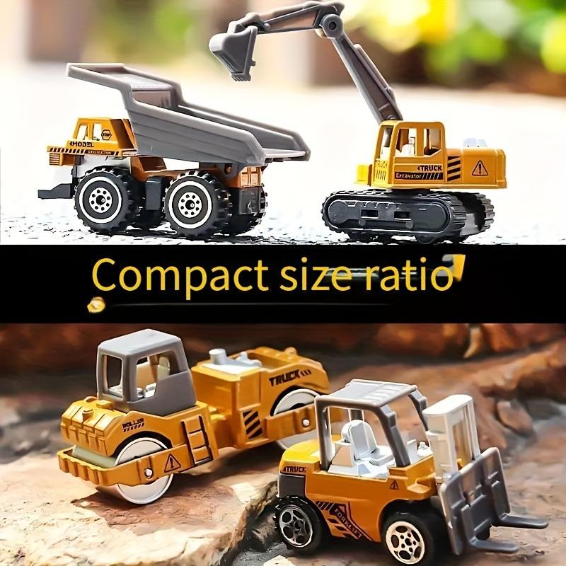 6pcs Alloy Engineering Vehicle Set, Die-Cast Metal Toy Trucks Loader, Tractor Excavator Toys, Perfect for Holidays and Christmas Gifts
