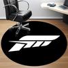 1pc Forza Horizon Office Round Area Rug, Indoor Mat Suitable For Office,Bedroom Living Room Home Decor, Room Deco A0926044