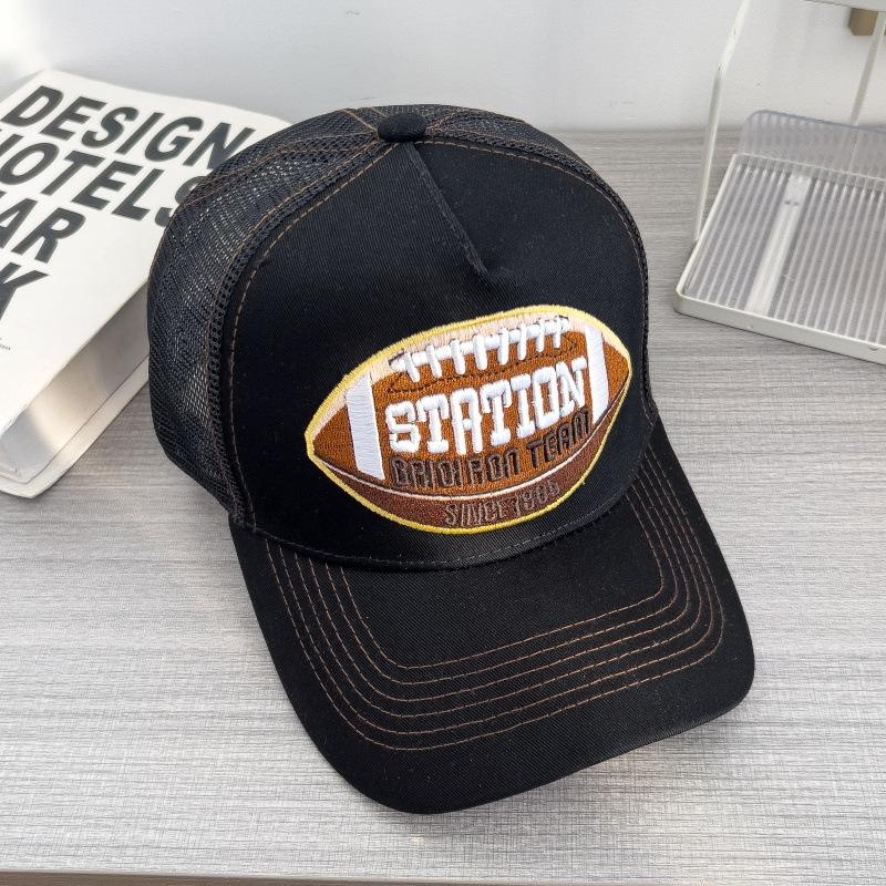 Mesh Breathable Baseball Cap Classic American Retro Style Unisex Hip Hop Sun Hat Outdoor Sport Breathable Wide Brim Trucker Hat