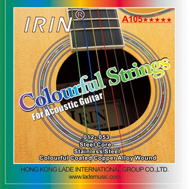 IRIN Acoustic Guitar Strings Stainless Steel Wire Rustproof Guitarra Strings Acoustic Guitar Portable Accessories