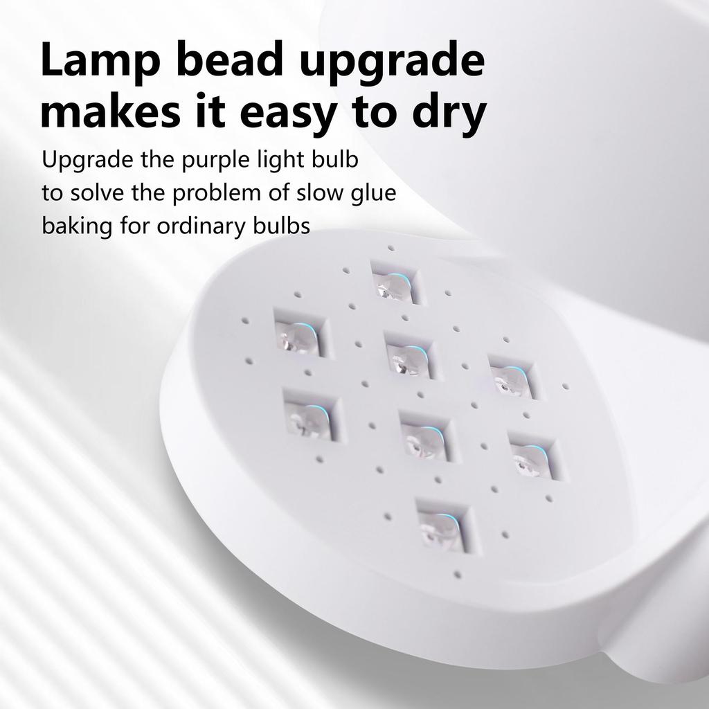 Rechargeable Panda Cube Mini Nail Lamp for Quick Gel Polish Curing