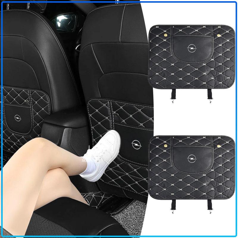 Car Seat Back Storage protective Pad Prevent Kick Mat For Opel crosa d astra h insignia astra j zafira b mokkaastra vivaro astra g