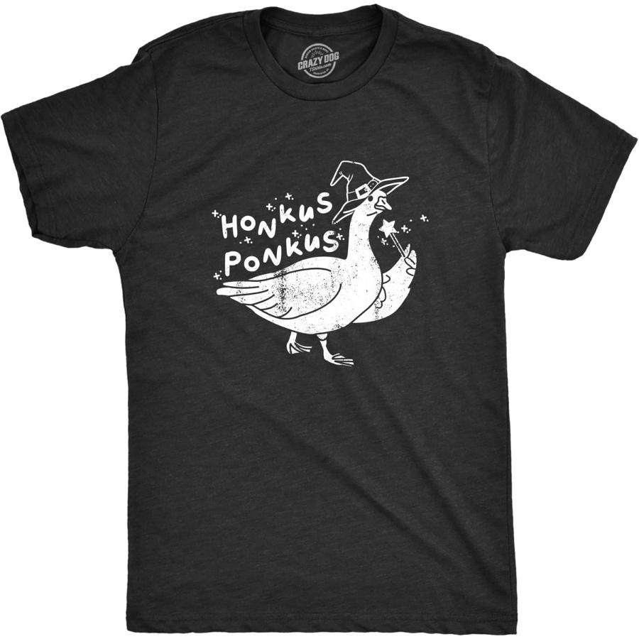 

Crazy Dog Tshirts Mens Honkus Ponkus T Shirt Funny Halloween Lovers Goose Witch Joke Tee for Guys XXXXXL різнокольоровий