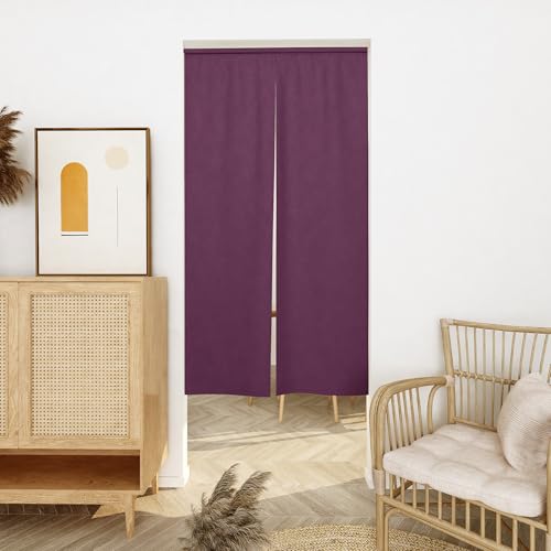 Deconovo Blackout Curtains for Entryways, Kitchens, Living Rooms, Restaurants, and Entrances, Japanese-Style Thermal Insulated Curtains, Cold Protecti