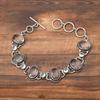 White Topaz Gemstone : 925 Sterling Silver Handmade Multi Gemstone Bracelet Jewelry