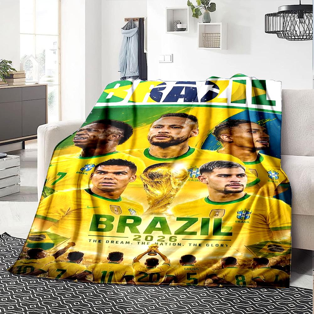 1pc Neymar11 Blanket, Gift, for Men and Women, Soft Blanket, Good for Sofa Bed Couch Travel, Lightweight Flannel Blanket