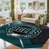 Philadelphia Eagles Design Crystal Velvet Rug Soft Decorative Mat for Bedroom Entrance