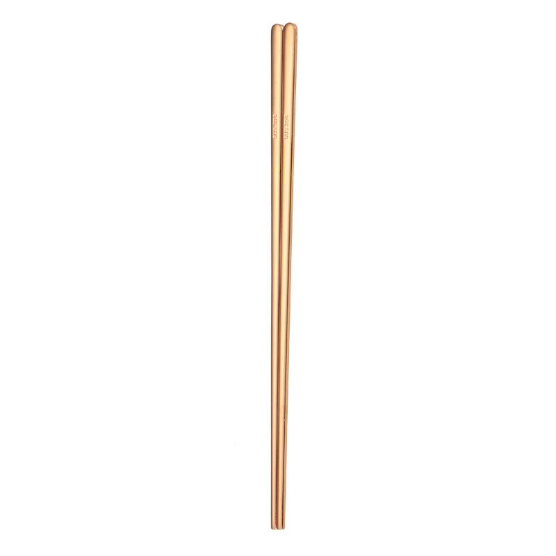 304 Stainless Steel Chopsticks Barbecue Restaurant Solid Korean Chopsticks Household Korean Gift Chopsticks