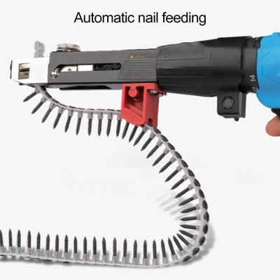 1 Satz automatischer Nageladapter, verstellbarer automatischer Schraubketten-Nageladapter, elektrischer Bohrerkettensatz, Zimmerei