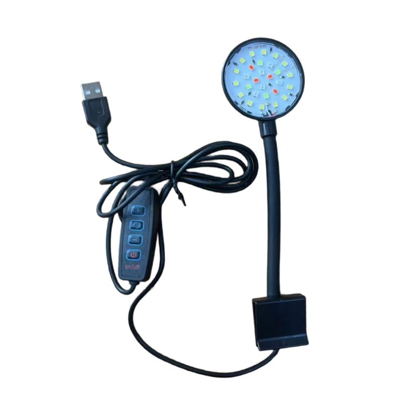 

Clip On Aquariums Light Full Spectrum LED Lighting Adjusting Brightness for Corals Marine Fishtanks Landscape Light