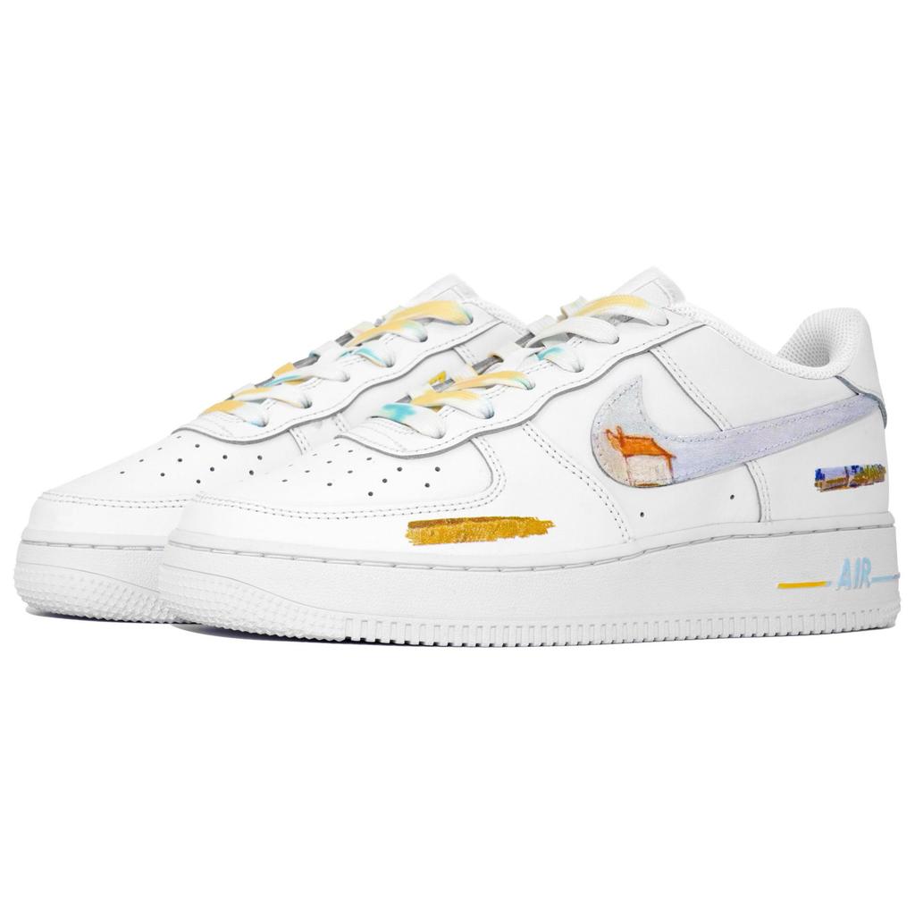 Nike Air Force 1 Myriad Flowers Entwined, Artistic Moment, Van Gogh, Wheat Field Thermal Coverage Low Top CW2288-111(Team113-)