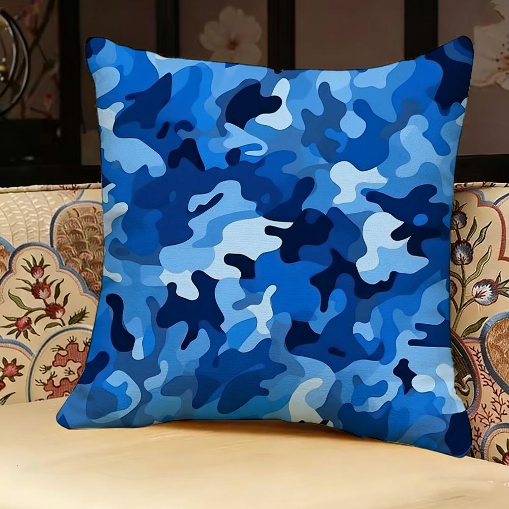 Decorative Military Camo Pillow Case Pillowcase, Double-sided Printed, Sofa Cushion, Bedroom Headboard Pillow