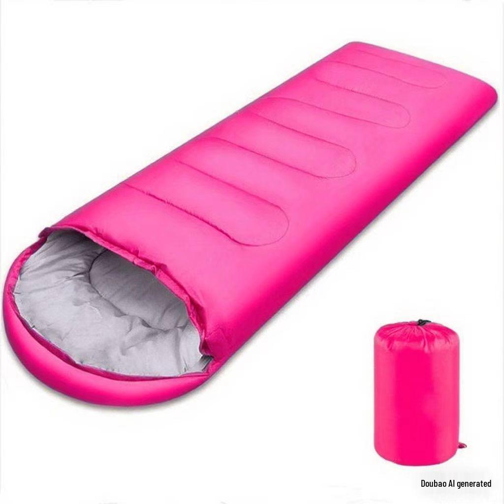 3KG Warm Polyester Sleeping Bag for Adults - Thickened, Cotton-Lined for Outdoor Camping