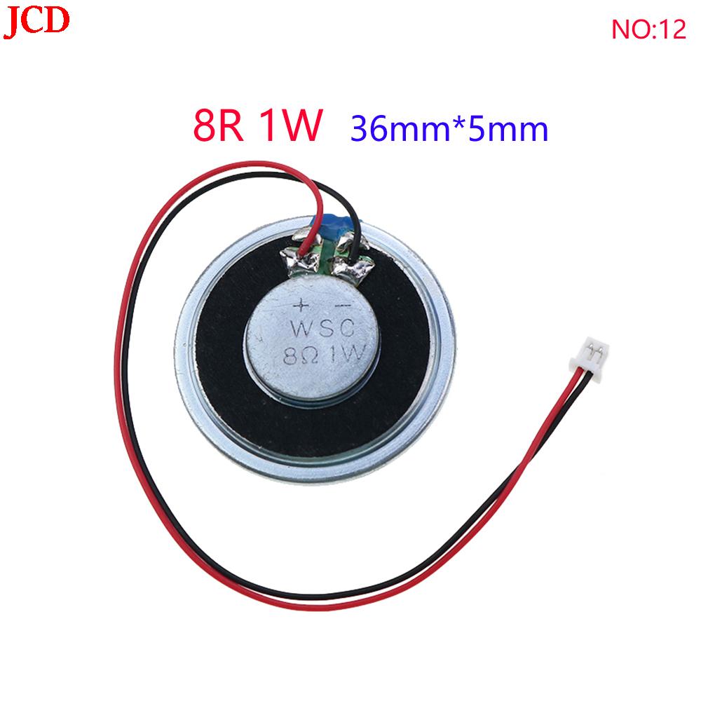 NO:01-16 1pcs ultra-thin speaker 8R 32R 0.5W 1W 2W loudspeaker speaker diameter 20 23 26 28 30 32 36 40 50MM with terminal cable