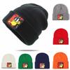 Fashion Anime Cartoon  Daffy Duck Winter Outdoor Warmth Knitted Hats Women Men Ear Protection Beanies Hip Hop Pullover Hat
