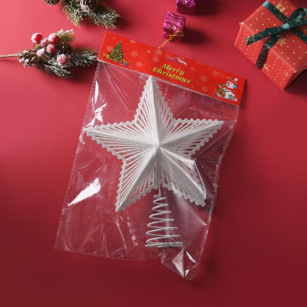 2024 Christmas Tree Topper: 3D Hollow Radiating Five-Pointed Star Decoration