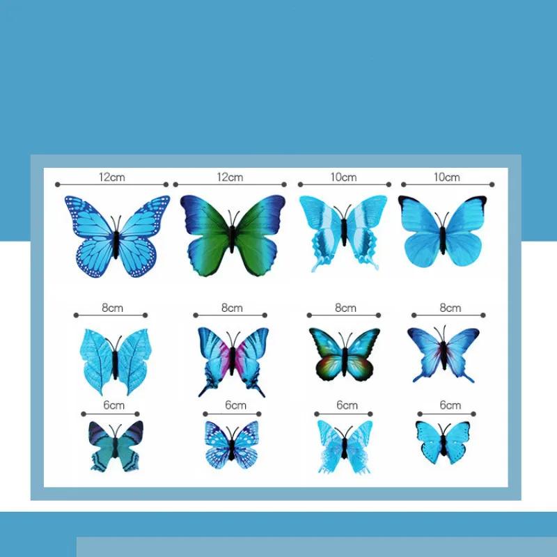 12 ks Barevné motýly Zahrada Dvůr Květináč Motýlí zápichy Dekorace Venkovní dekorace Dekorace květináčů