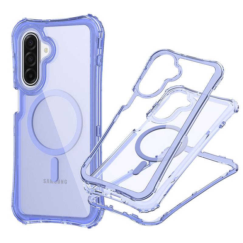 

Новый магнитный прозрачный цветной чехол для телефона Samsung A17 три в одном For iPhone 17 Pro Max