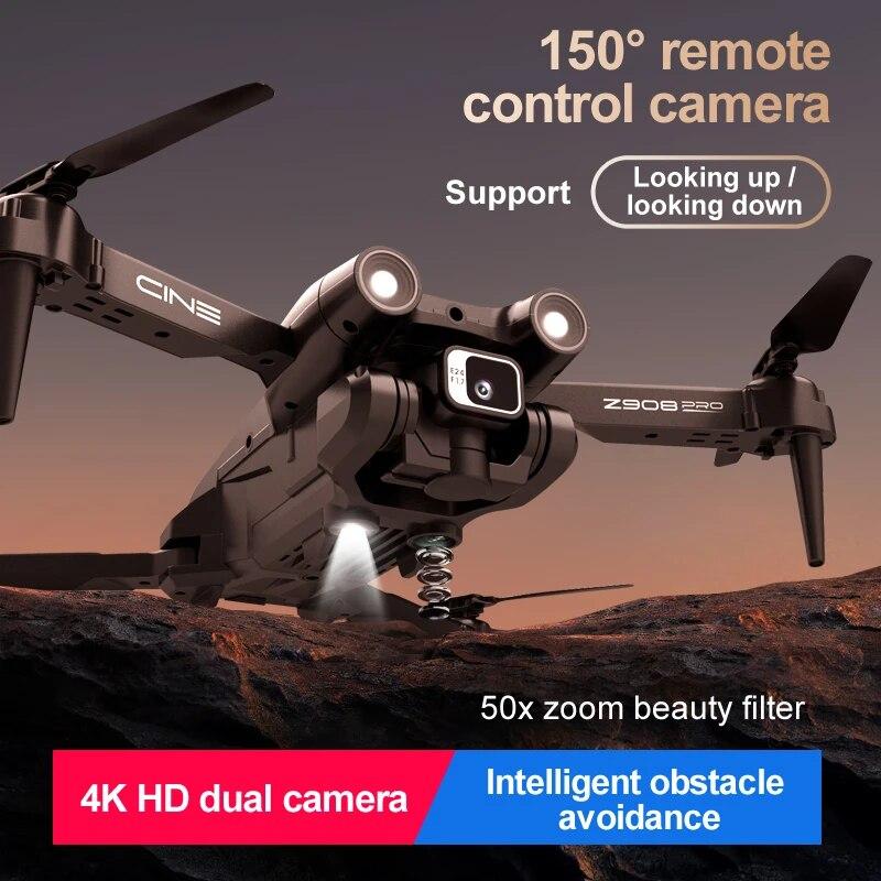 New Z908Pro Intelligent Obstacle Avoidance Drone 4K HD Wide Angle Dual Camera Professional Drone Optical Flow Positioning RC Helicopter
