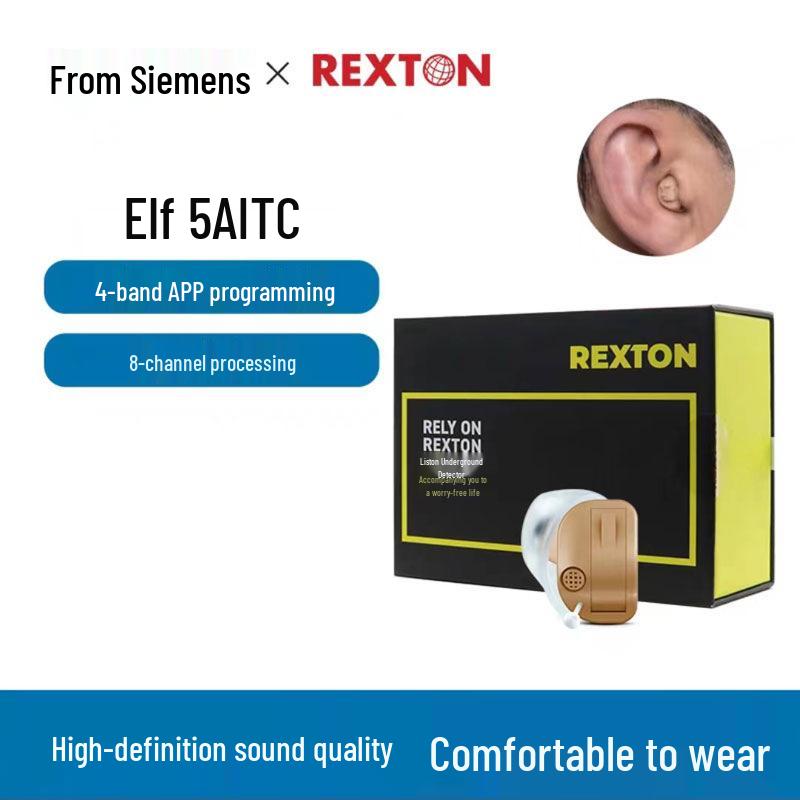 

Liston Invisible 8-Channel In-Ear Hearing Aid for All Ages - Elf 5AITC Behind-the-Ear Device Right Ear