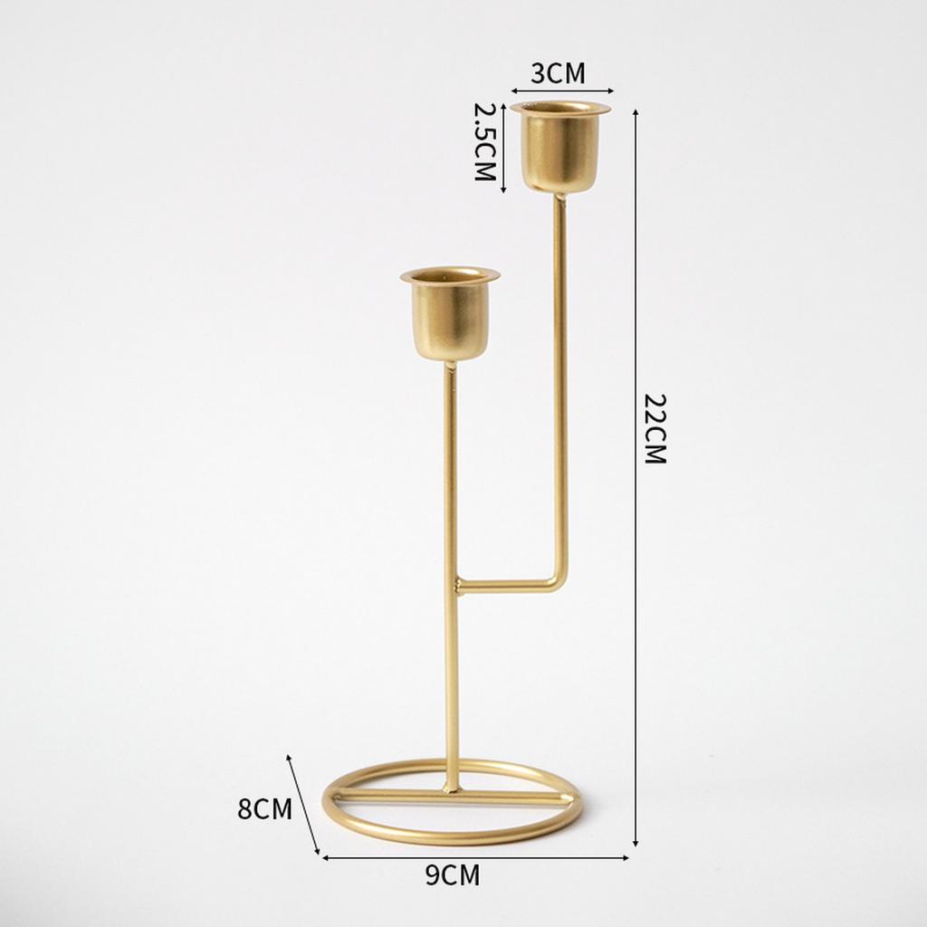 Light Luxury Candlestick Retro Dinner Table Decor Ornament