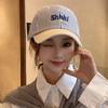 Letter Embroidered Women Baseball Hat Big Head Circumference Cotton Baseball Cap  Summer
