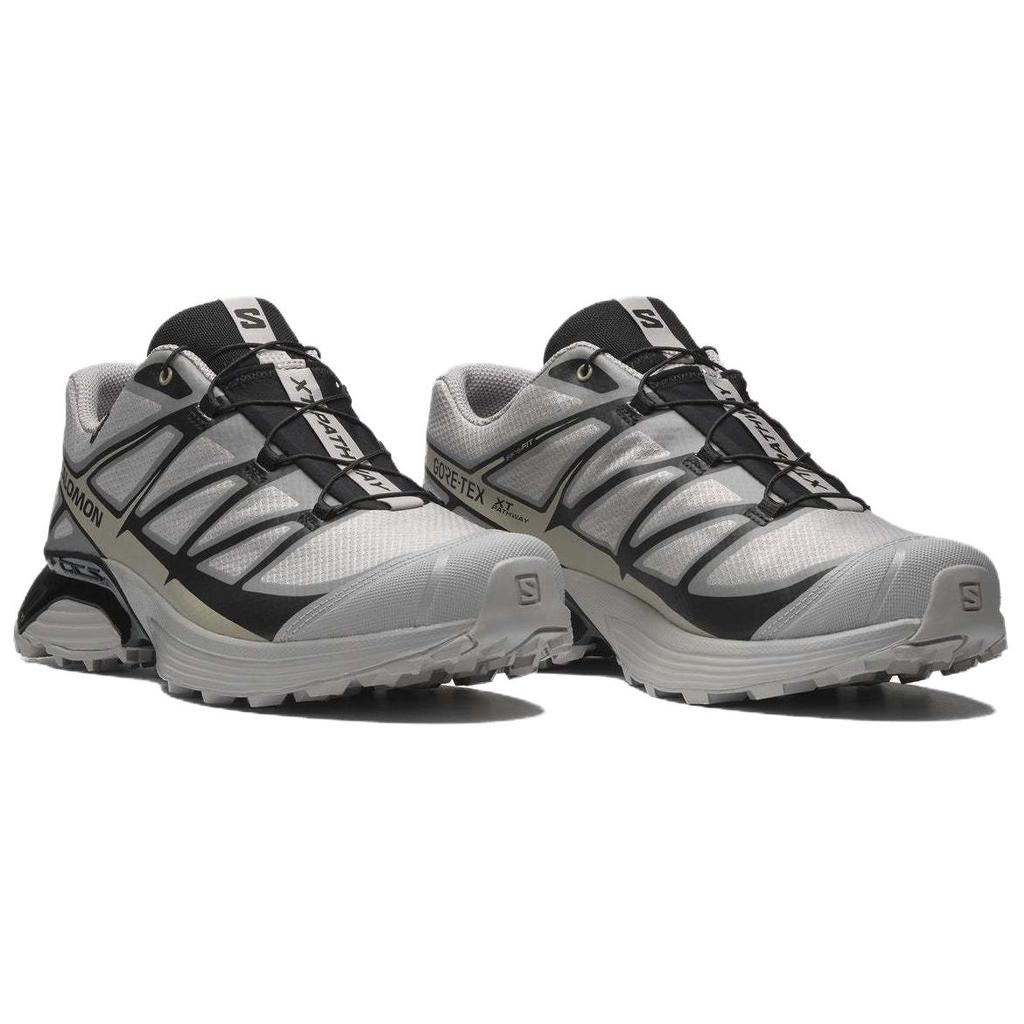 Salomon Xt-Pathway Gtx Comfortable Shock Absorbing Non-Slip Durable Waterproof Low-Top Running Shoes Unisex Running Shoes Flint-Lime 475774