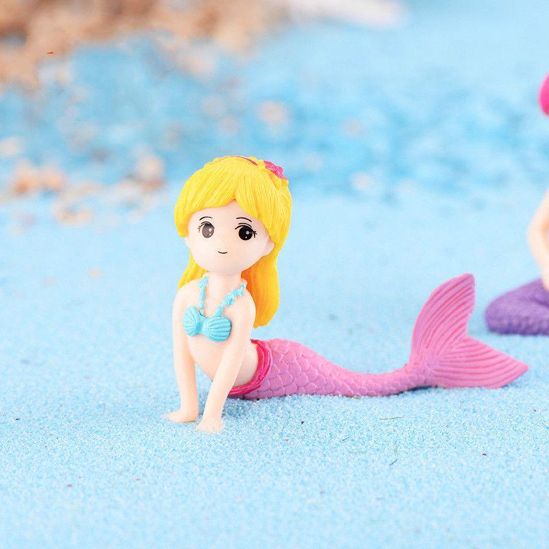 Captivante figurine miniature de sirène pour décoration de micro-paysage et ornement