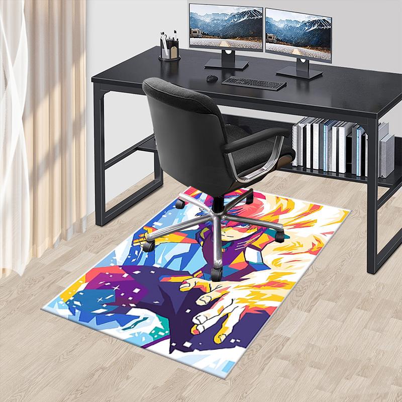 

1pc Anime Cartoon Design Office Chair Mat - Zai Character Inspired Non-Slip Carpet for Home Decor, Suitable for All Seasons.T029 60cm by 90cm