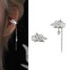 Clip On Earrings Asymmetrics Jasmine Ear Cuff Sturdy Alloy Jewelry Portable Fringe for Formal Event