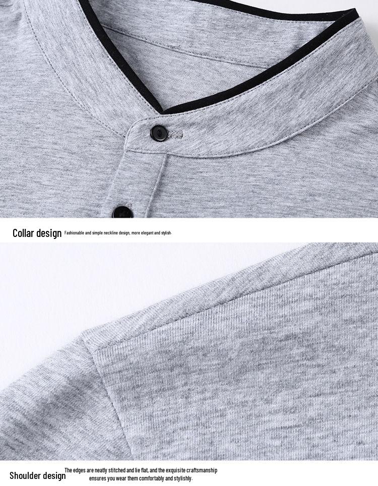 Men's 2022 Summer Xinjiang Cotton Polo Shirt - Short-Sleeved Stand-Up Collar Tee