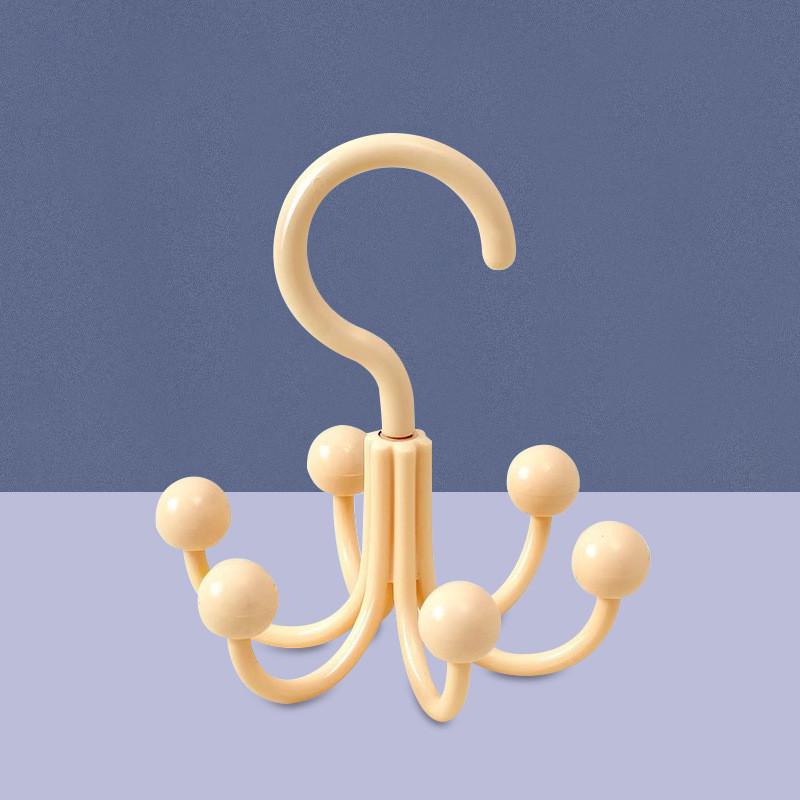 Six Rotating Claw Hook Household Clothing Holder Multifunctional Storage Rack