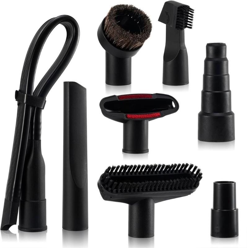 

8Pieces Funtional Vacuum Cleaner Nozzles Plastic Vacuum Cleaner Attachment Set Perfect for Home and Commercial Cleaning 1