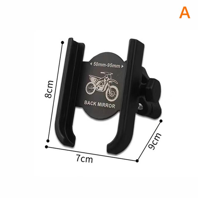 

Aluminum Alloy Motorcycle Bike Mobile Phone Holder Gps Stand Holder Handlebar Phone Bracket Mounting Clip