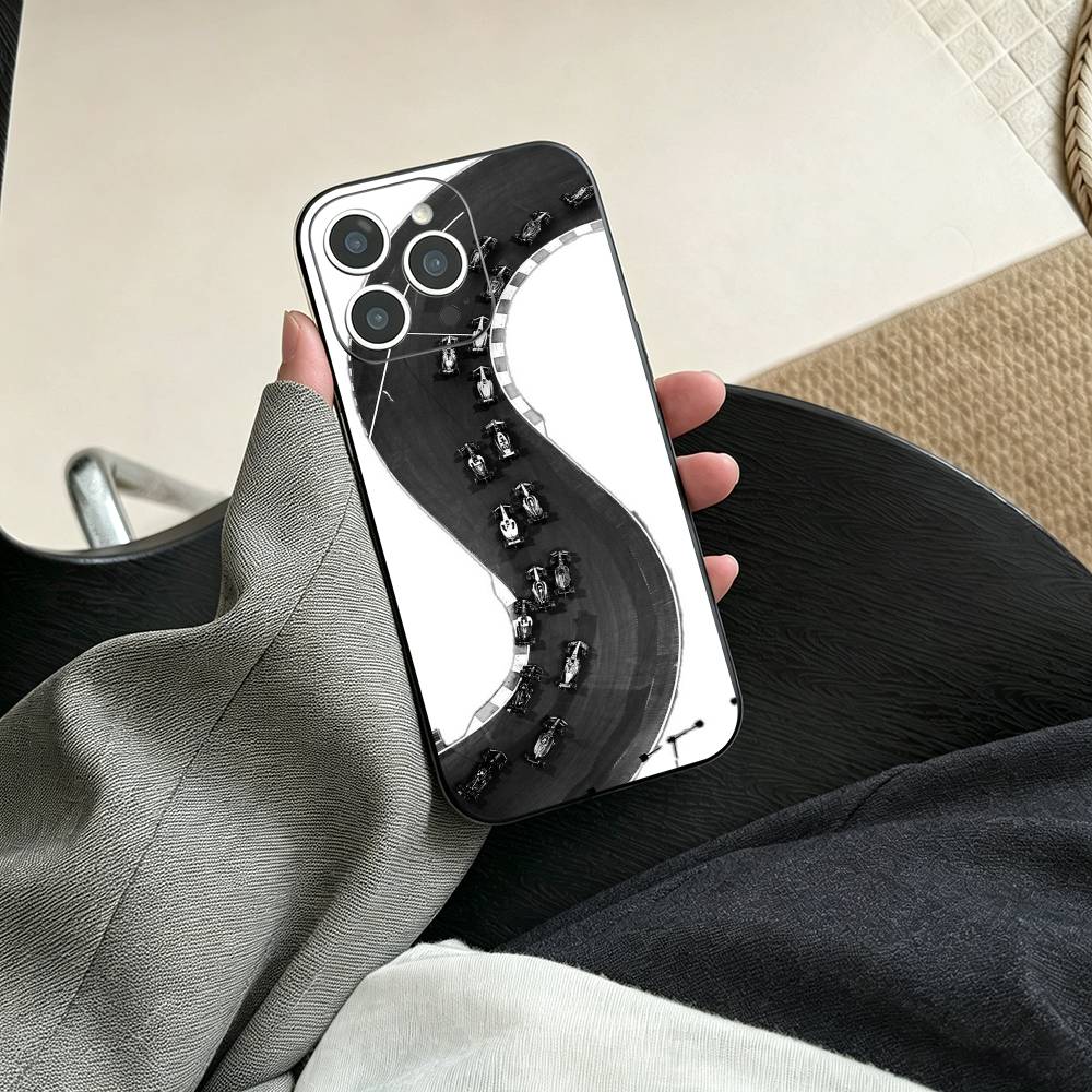 M-Minimalist Circuit Phone Case For iPhone 17, 16,15,14,13,12,11 Plus,Pro Max, Others Soft Black Cover iPhone11PROMAX