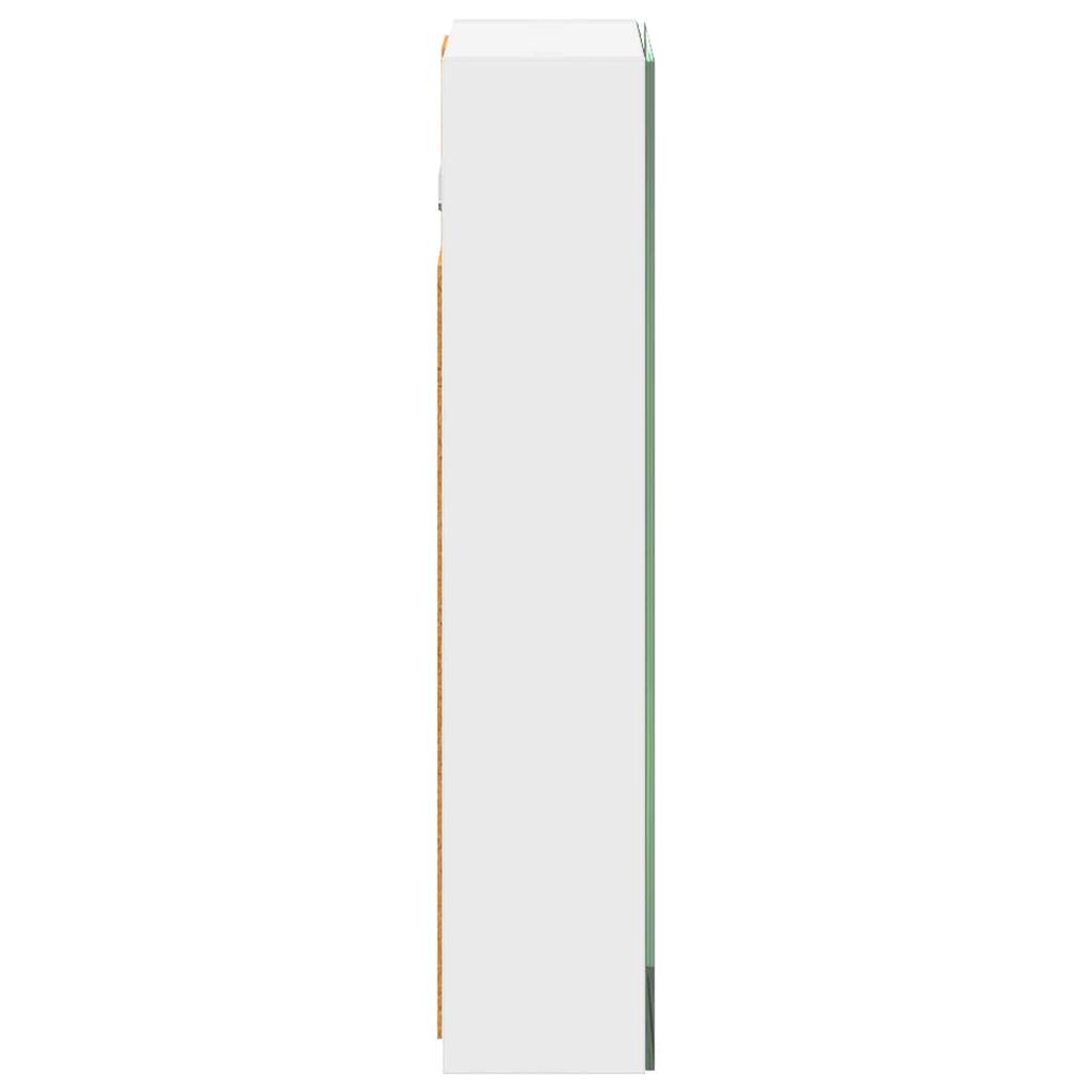 Bathroom Mirror Cabinet White 30 X 10.5 X 50 Cm Particleboard