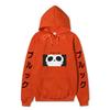 One Piece Blackbeard Hoodie, Skull Print Long Sleeve Pullover Hooded Sweatshirt Anime Streetwear With Sleeve Japanese Letter Print