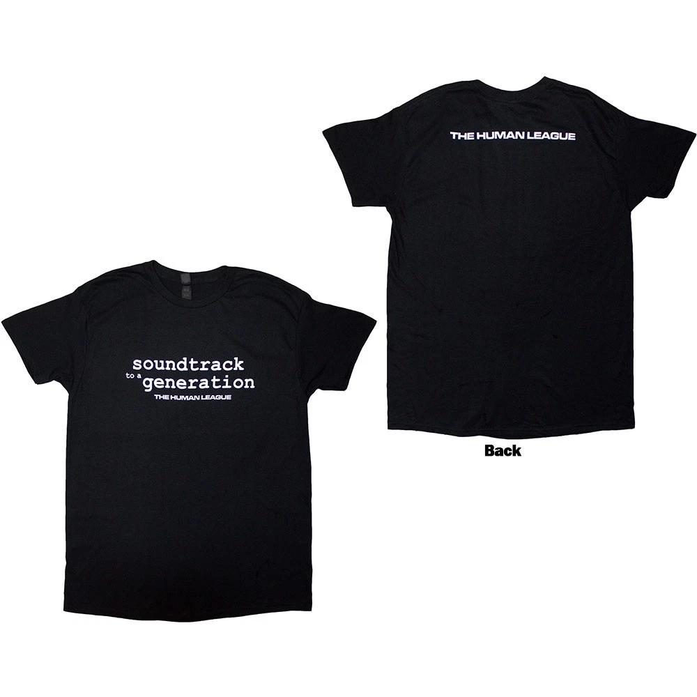 The Human League Soundtrack To A Generation T-Shirt Black New XXXXL