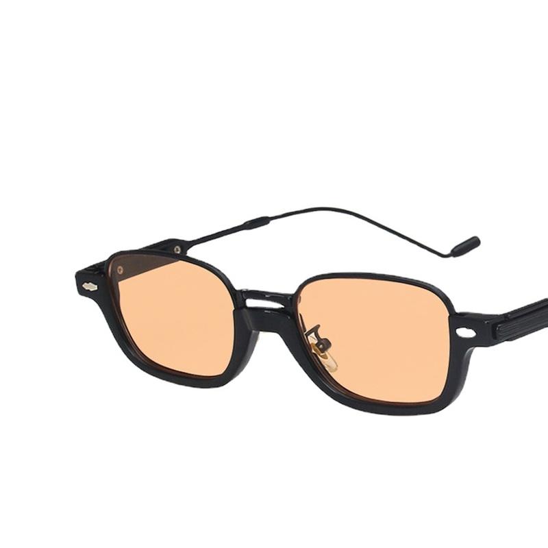 

Latest Classic Stylish Sunglasses For Women Metal Square Frame Luxury Shades Pink Sun Glasses Photograph UV400 Protection Eye Wear As shown in the figu
