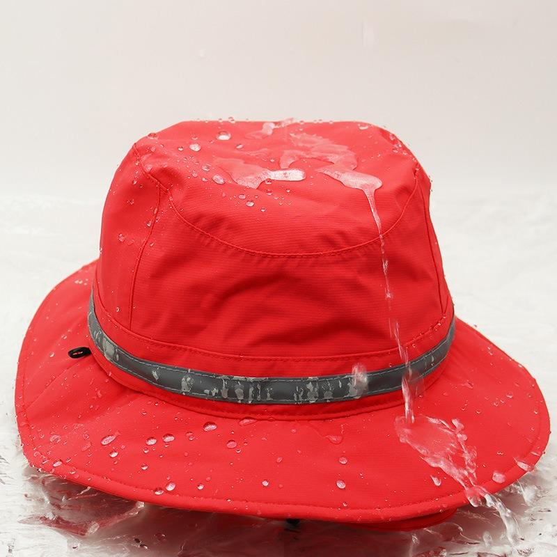 New Hat Men's Quick-drying Sunscreen Bucket Hat Outdoor Waterproof and Rainproof Integrated Storage Sun Hat Spring and Summer