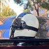 German Fiberglass Small Helmet Body Retro Helmet Motorcycle Men's and Women's Ultra-light Cruise Locomotive Full Helmet