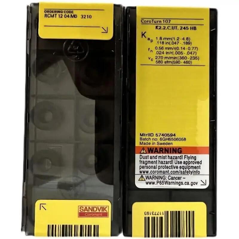 Original Sandvik / RCMT1204M0 3210 /Carbide CNC Blade 10 PCS