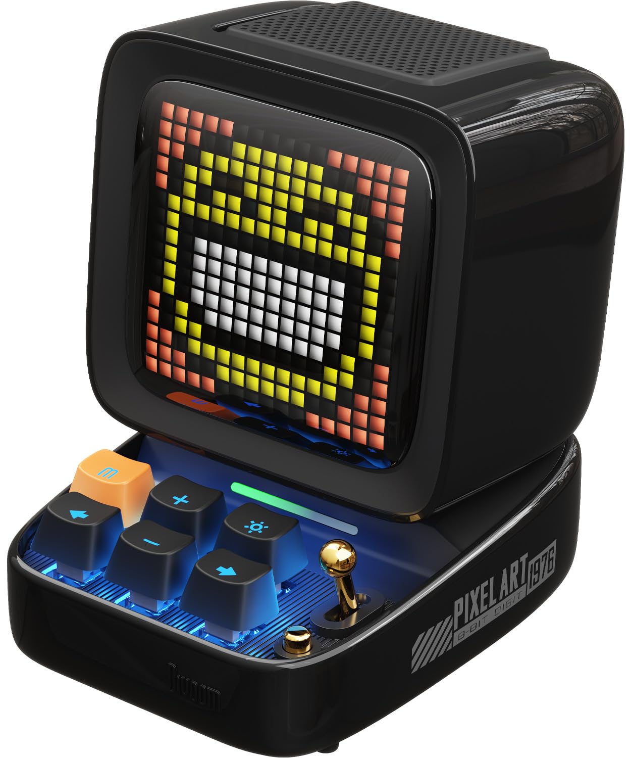 Skyline Music Japan Black Divoom Ditoo Pro Bluetooth Enhanced Blue Switch Rgb Desk Pixel Dedicated Usb Microsd Battery Glossy Perfect 5Th Generation Speaker, 15W, Bass,