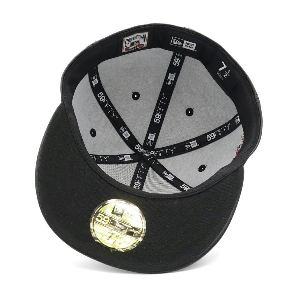 New Era 59FIFTY Side Patch MLB ONSPOTZ Special Edition ATH Black 7 59Fifty Synthetic Leather Side Patch MLB Oakland Athletics 3/8